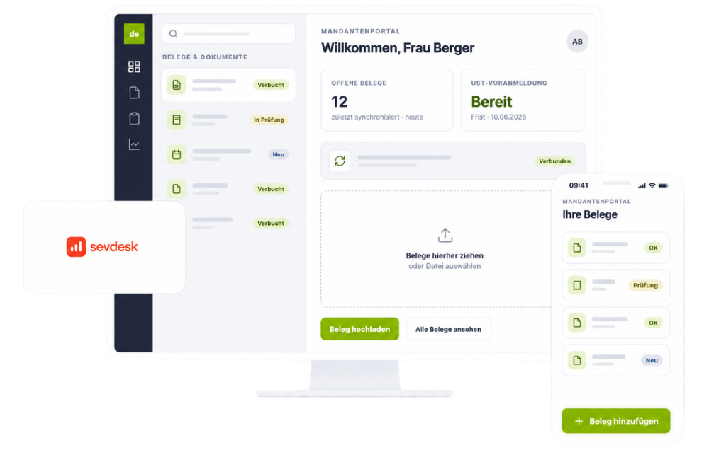 sevDesk Steuerberater mit steueragenten.de